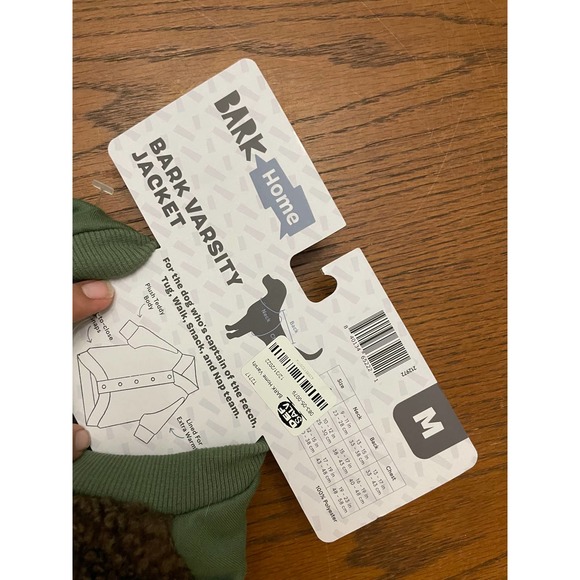 NWT Bark Home Bark Varsity Jack For Dogs Size M - Picture 7 of 12